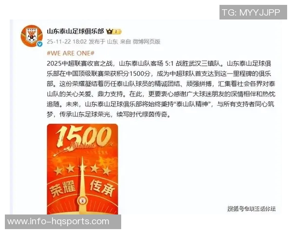 泰山队与支持者携手共进永不停歇的拼搏之路